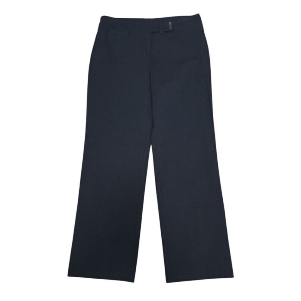 Eileen Fisher Classic Black straight leg Trousers- size medium- like new!